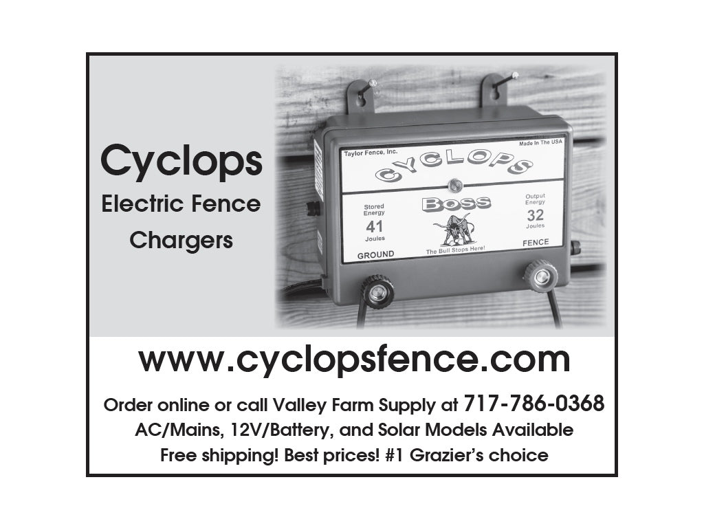Cyclops Electric Fence Chargers from Valley Farm Supply