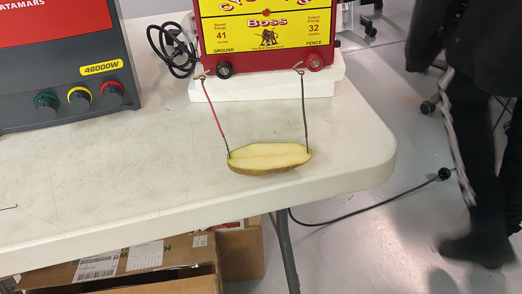 How to cook a potato with a cyclops fence charger