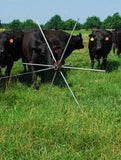 Gallagher Tumble Wheel Electric Fence system holding cattle in pasture