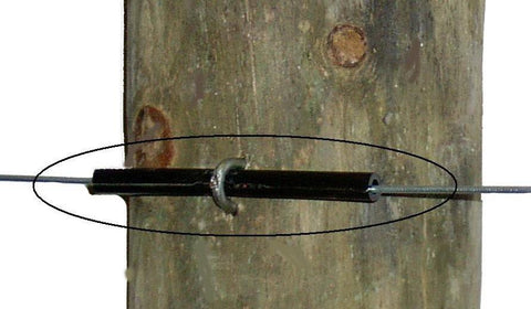 4" Fin Tube Fence Insulators