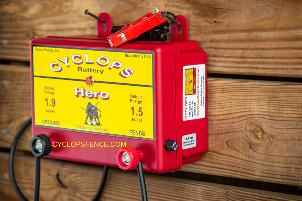 What is the warranty on the Cyclops fence charger?