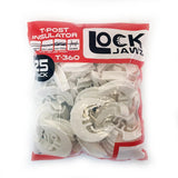 Lock Jawz 360° T-Post Insulator | 25 Pack | White | Free USA Shipping - CYCLOPS ELECTRIC FENCE CHARGERS