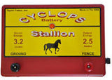 Cyclops STALLION, 2.5 Joule, 25 Acre, Solar Powered Energizer Kit | Free USA Shipping - CYCLOPS ELECTRIC FENCE CHARGERS