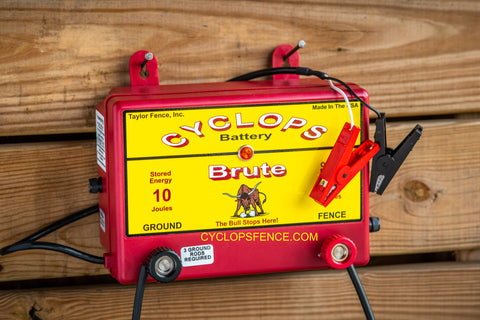 Cyclops BRUTE, 8 Joule, 100 Acre, 12V Battery Powered Energizer | Free USA Shipping - CYCLOPS ELECTRIC FENCE CHARGERS