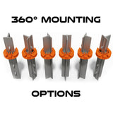 Lock Jawz 360° T-Post Insulator | 100 Pack | Orange | Free USA Shipping - CYCLOPS ELECTRIC FENCE CHARGERS